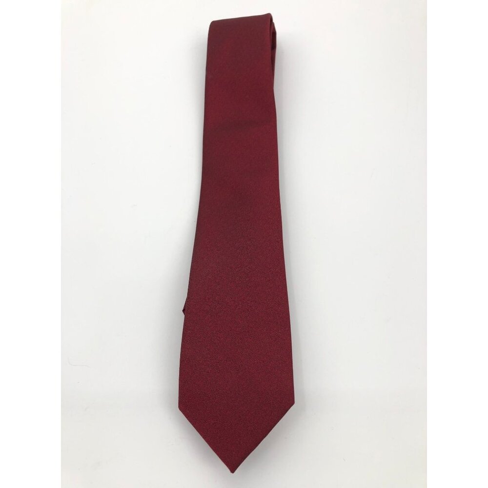 Perry Ellis Portfolio Marron Mens Tie Slight Shimmer Polyester Flashy